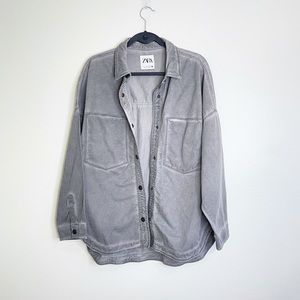 Zara oversized button down over shirt